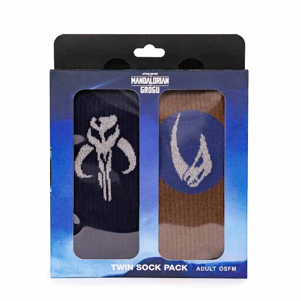Star Wars - The Mandalorian Mando & Grogu Twin Sports Sock Pack - Packshot 1