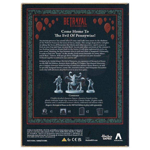 Betrayal at the Neibolt House: The Evil of Pennywise Boardgame - Packshot 6