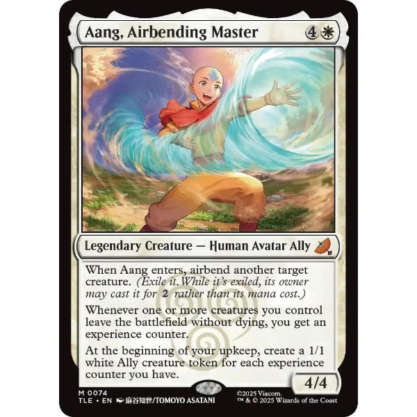 Magic: The Gathering - TCG - Avatar: The Last Airbender: Eternal-Legal - Aang, Airbending Master Normal 74 - NM/M - Packshot 1