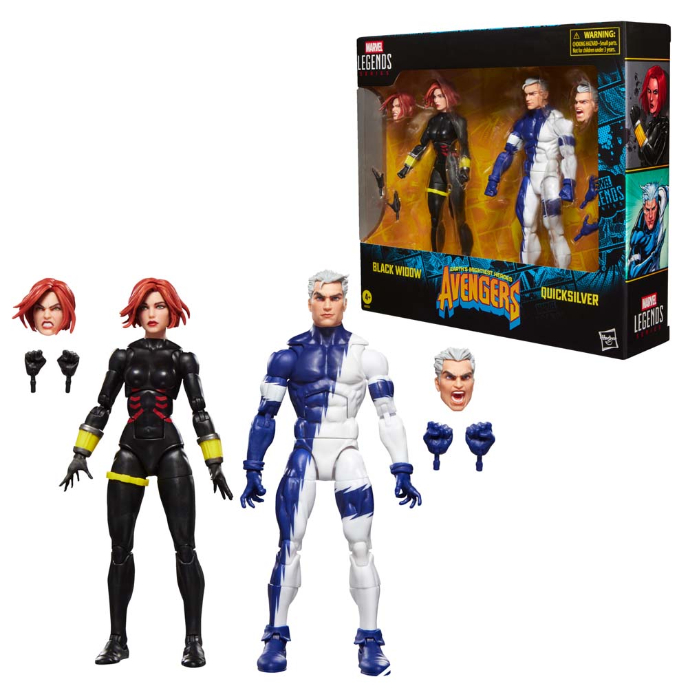 Marvel - Avengers - Marvel Legends Series Black Widow and Quicksilver 2-Pack 6" Action Figures - Packshot 6