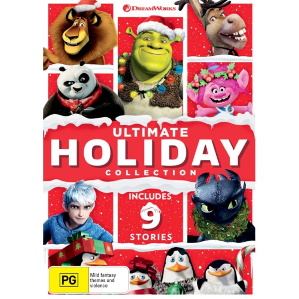 Ultimate Holiday Collection: (Trolls/Shrek the Halls/Donkey's Caroling/Merry Madagascar/The Madagascar Penguins/Dragons: Gift Night Fury/Kung Fu Panda - Packshot 1