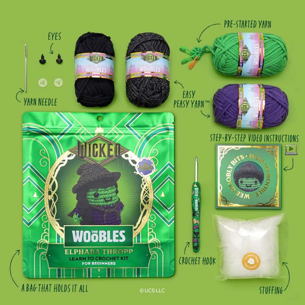 Wicked - The WOOBLES Elphaba Thropp Crochet Kit - Packshot 3