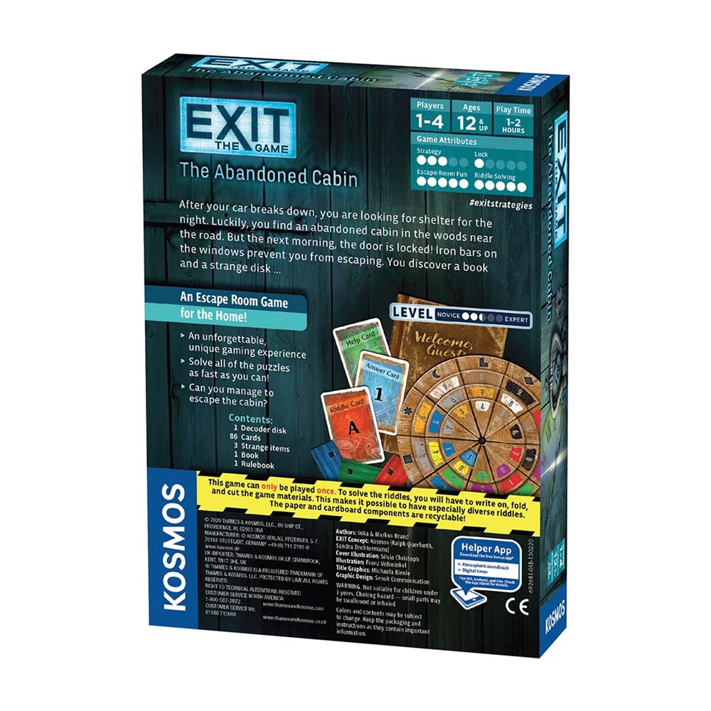 Exit the Game - The Abandoned Cabin - Packshot 3