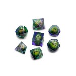 Dragon Eye Dice Set with Wood Box - Green - Packshot 2