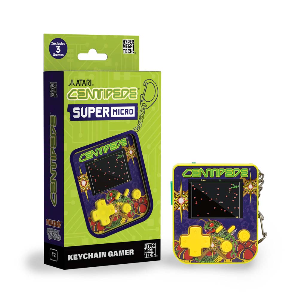 HyperMegaTech! Super Micro Keychain Gamer Console - Centipede Edition - Packshot 2