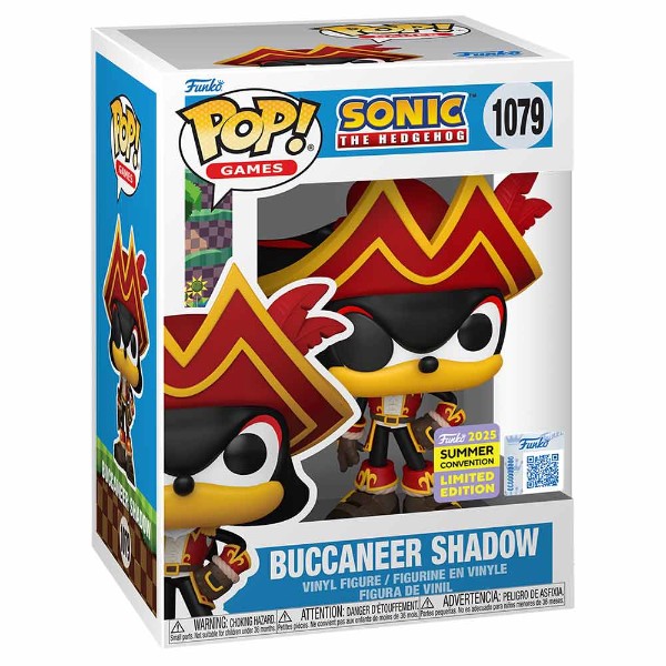 Sonic the Hedgehog - Pirate Shadow SDCC 2025 Pop! Vinyl Figure - Packshot 2