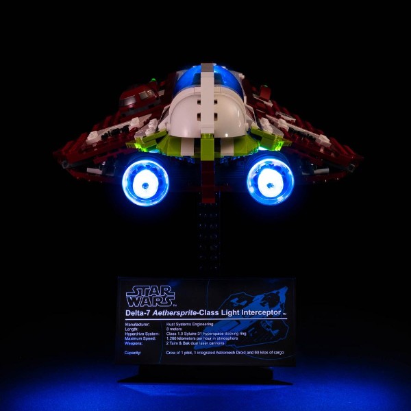 Light My Bricks - Star Wars - Obi-Wan's Jedi Starfighter (LEGO #10215) Light Kit - Packshot 4