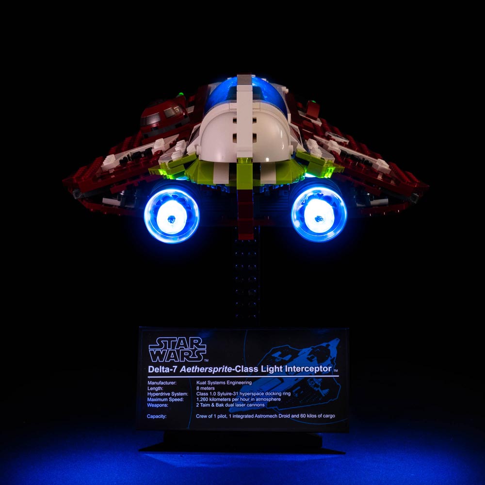 Light My Bricks - Star Wars - Obi-Wan's Jedi Starfighter (LEGO #10215) Light Kit - Packshot 4