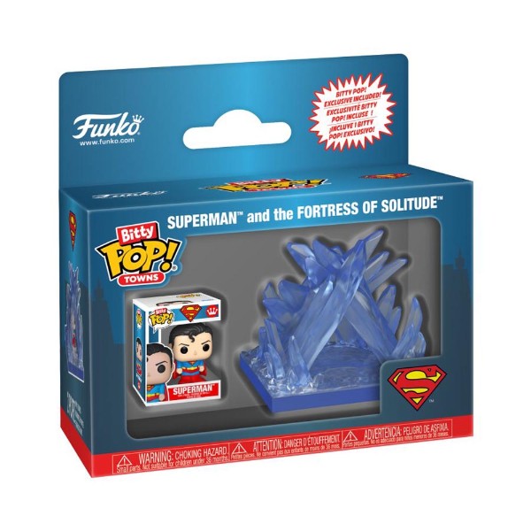 DC Comics - Superman & the Fortress of Solitude Bitty Pop! Town - Packshot 2
