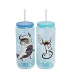 Avatar: The Last Airbender - Appa & Momo Glass Cup with Straw Twin Pack - Packshot 2