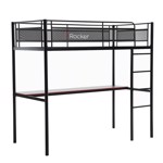 X Rocker HQ High Sleeper Loft Bunk Gaming Bed with Large Desk - PC - EB ...