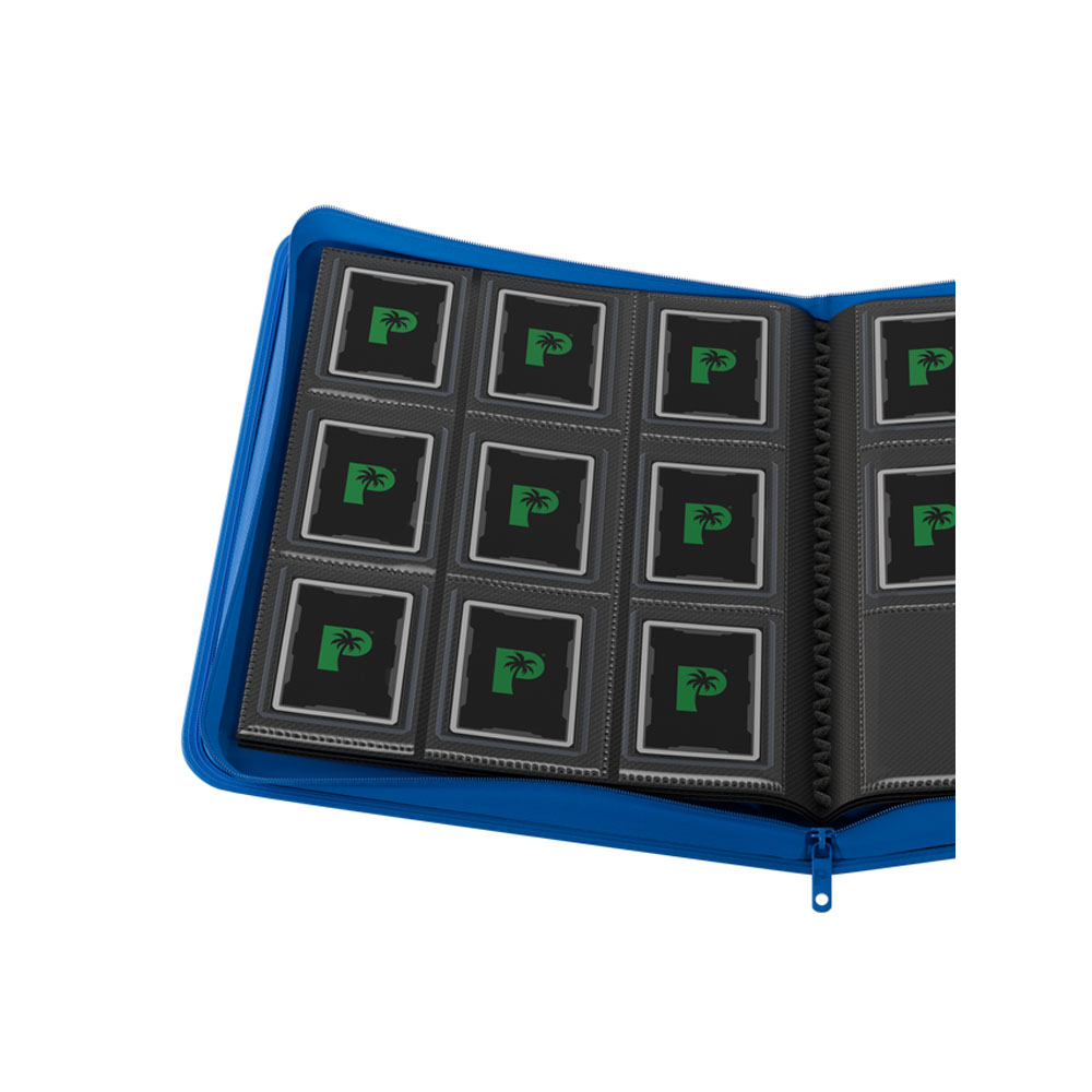 Palms Off Gaming - Collector's Series Card Loader Zip Binder - Blue - Packshot 2