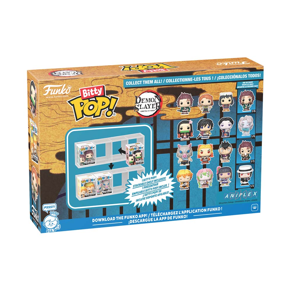 Demon Slayer - Zenitsu Agatsuma, Mitsuri Kanroji, Kanao Tsuyuri & Chase Bitty Pop! Vinyl Figures 4-Pack - Packshot 3