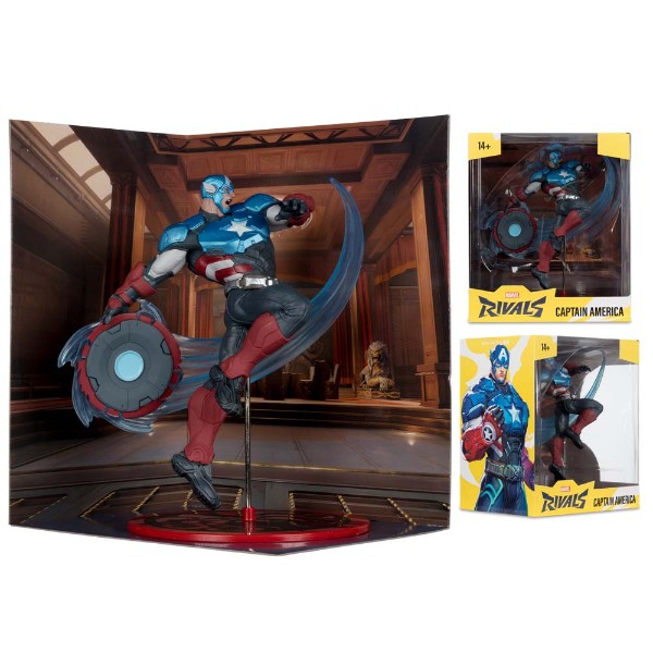 Marvel Rivals -  Captain America 1/10th Scale Figure - Packshot 6
