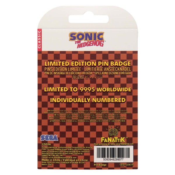 Sonic the Hedgehog - Moving Pin Badge - Packshot 3