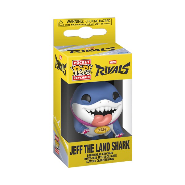 Marvel Rivals - Jeff the Landshark Pop! Keyring - Packshot 2