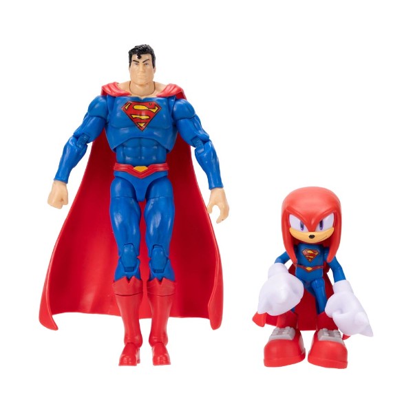 DC X Sonic the Hedgehog - Knuckles and Superman Action Figure 2-Pack ...