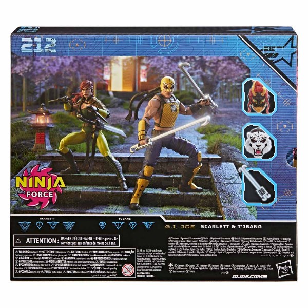 G.I. Joe - Classified Series #212 - Ninja Force Scarlett and T'Jbang Action Figure 2-Pack - Packshot 4