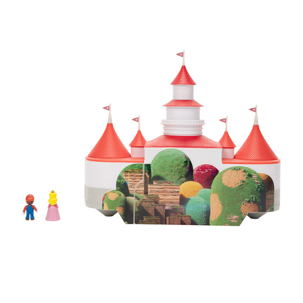 The Super Mario Bros. Movie Mushroom Kingdom Castle Playset with Mini
