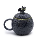 How to Train Your Dragon - Night Fury Egg Mug (with Toothless Spoon)