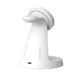 Laser - 3 in 1 Wireless Charging Stand - White - Packshot 4