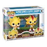 Sonic the Hedgehog - Super Sonic & Super Shadow Flocked Pop! Vinyl Figure 2-Pack - Packshot 2