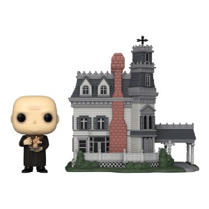 The Addams Family - Uncle Fester with Addams Family Mansion Pop! Town