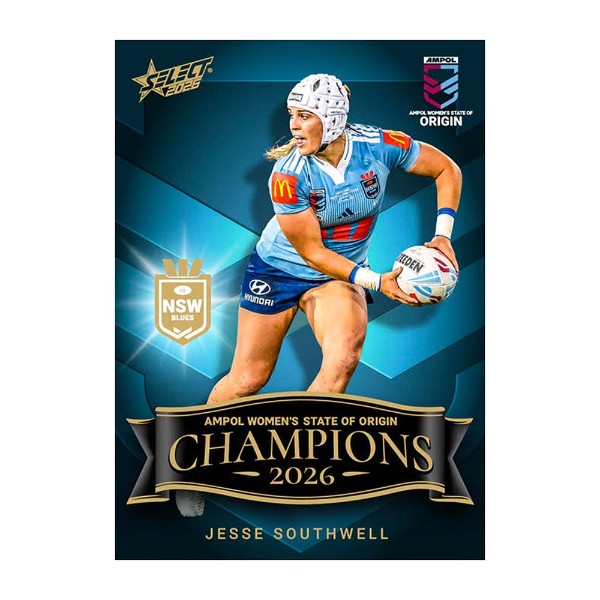 NRL - TC - 2026 Women's State of Origin Champions Card Set - NSW Blues - Packshot 4