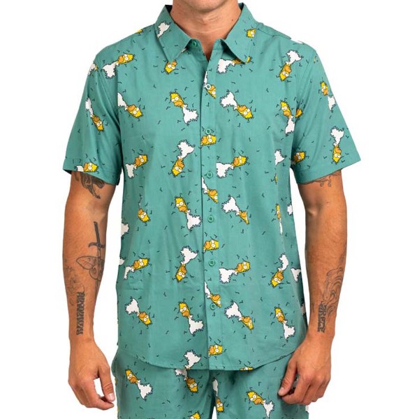 The Simpsons - Homer in The Hedge Short-Sleeved Shirt - Packshot 1