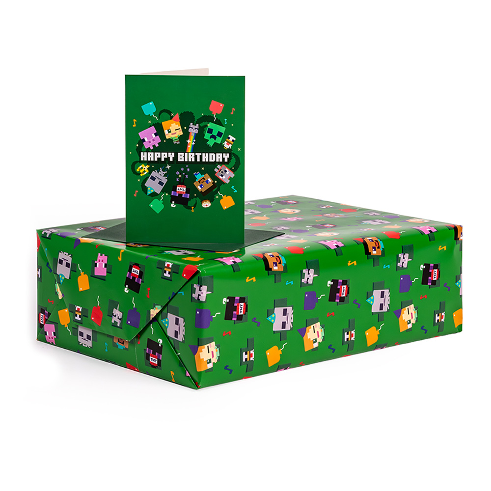 Minecraft - Character All Over Print Wrapping Paper - Packshot 3