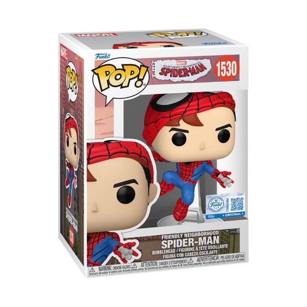 Marvel - Your Friendly Neighborhood Spider-Man - Friendly Neighborhood Spider-Man (Unmasked) Pop! Vinyl Figure - Packshot 2
