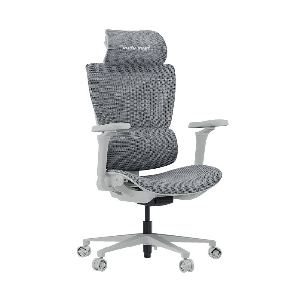 ANDA SEAT X-Air Pro Ash Grey Gaming Mesh Chair - Packshot 3