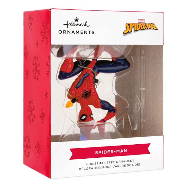Marvel - Spider-Man - Spider-Man Hanging From Lights Hallmark Keepsake Ornament - Packshot 6