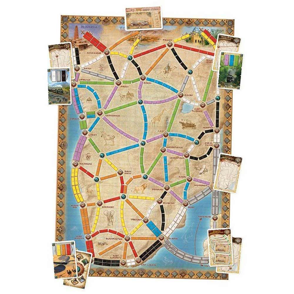 Ticket to Ride: The Heart of Africa Board Game Expansion - Packshot 2