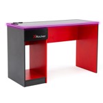X Rocker Carbon-Tek Desk with Wireless Charging and LED Lights - Black - Packshot 1