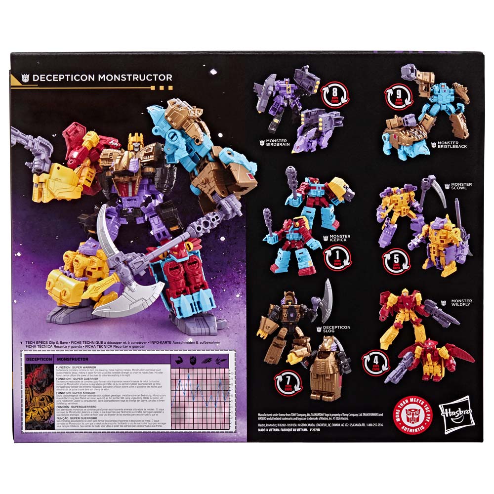 Transformers - Decepticon Monstructor Combiner Action Figure Set - Packshot 6