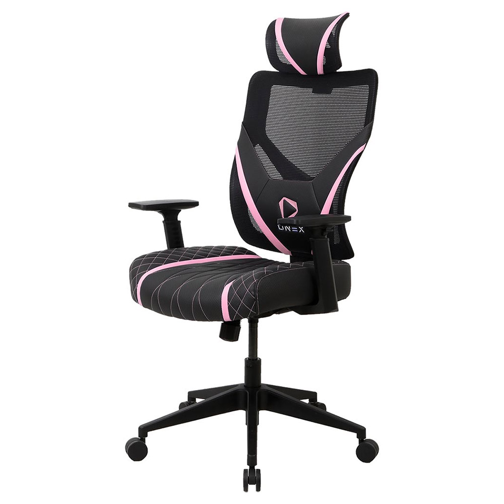 OneX GE300 Breathable Ergonomic Gaming Chair - Black/Pink - Packshot 6