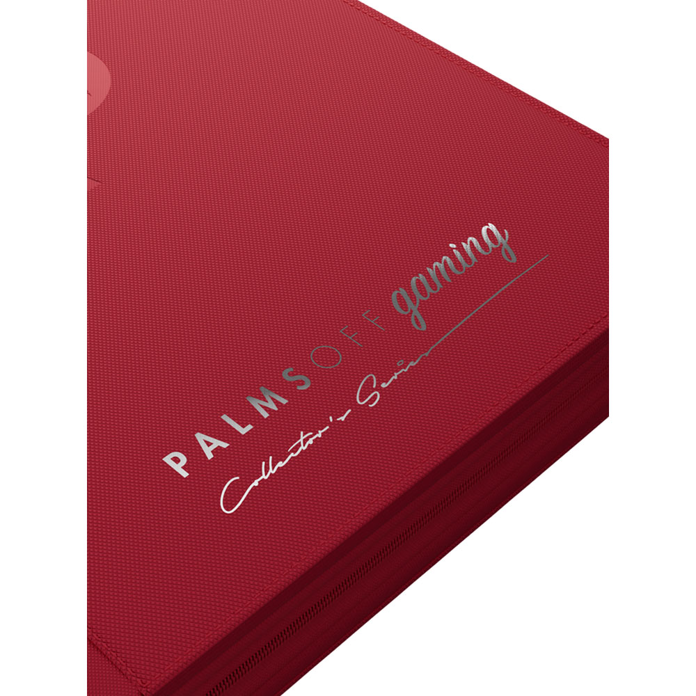 Palms Off Gaming - Collector's Series 9 Pocket Zip Trading Card Binder - Red - Packshot 4