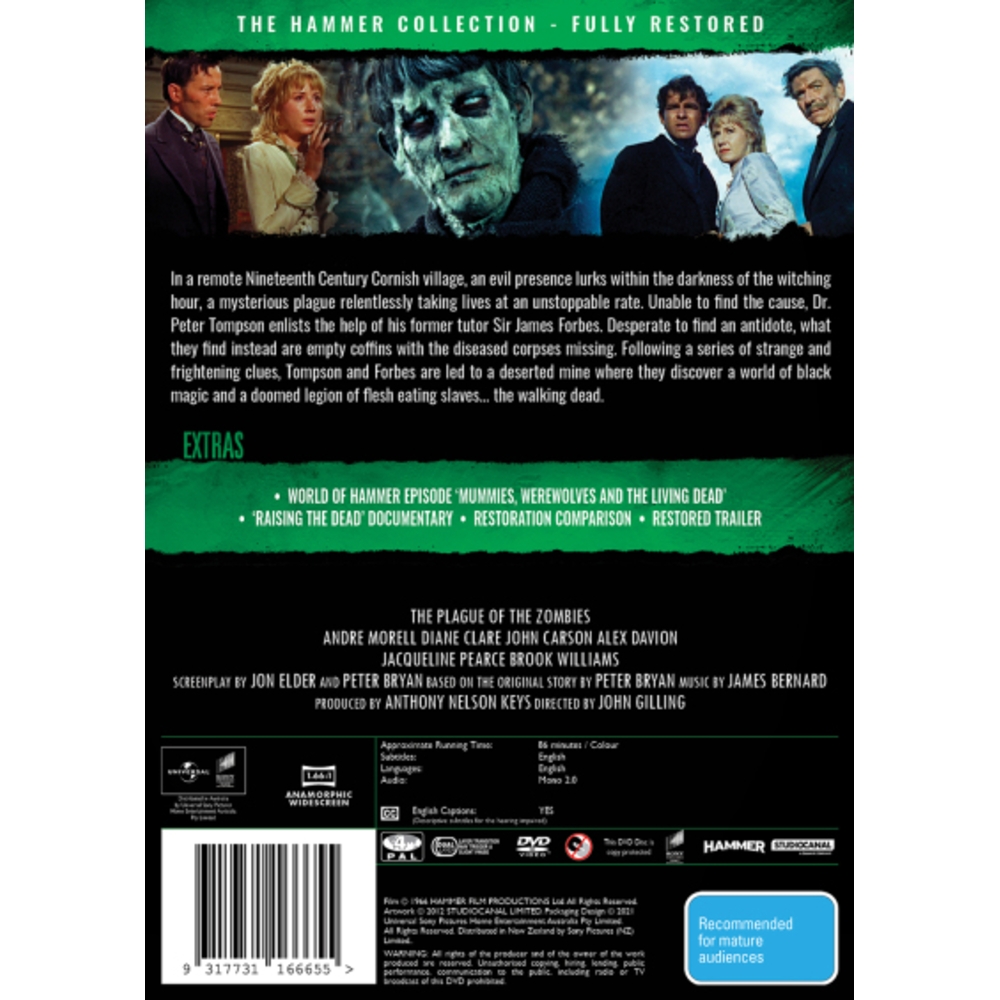 The Plague of the Zombies - Packshot 2