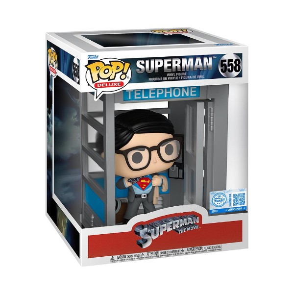 Superman: The Movie (1978) - Superman in Phone Booth Deluxe Pop! Vinyl Figure - Packshot 2