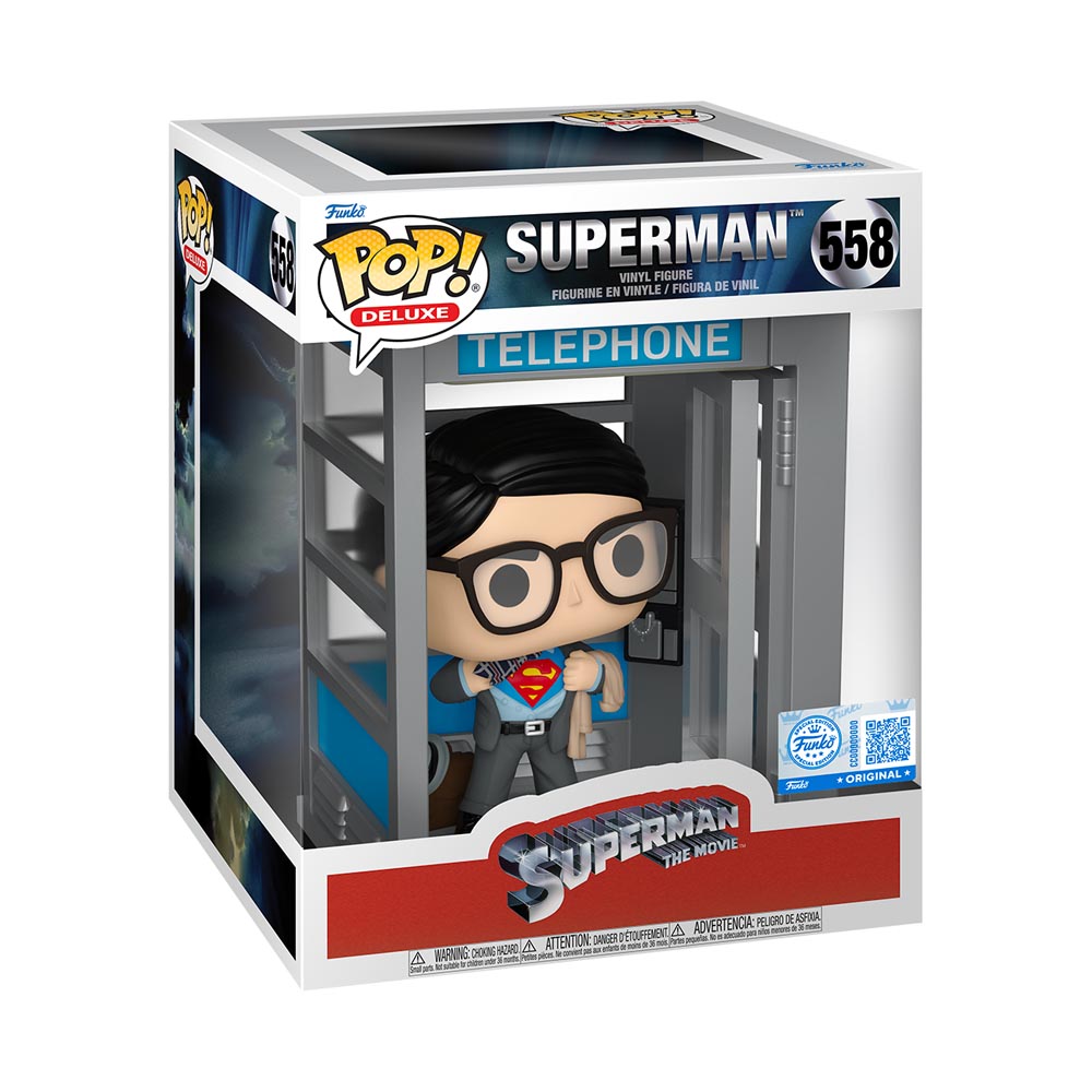 Superman: The Movie (1978) - Superman in Phone Booth Deluxe Pop! Vinyl Figure - Packshot 2