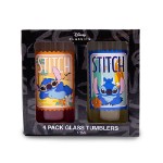 Disney - Lilo & Stitch - Stitch Postal Stamps Glass 4-Pack - Packshot 3