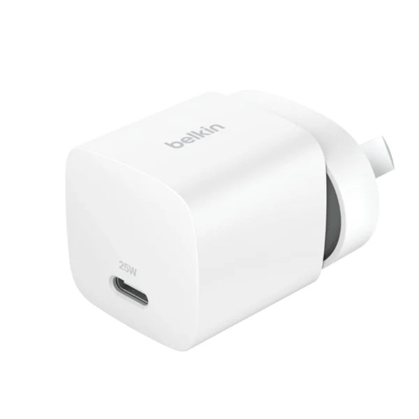Belkin - BoostCharge 25W Wall Charger With USB-C Output - White - Packshot 1