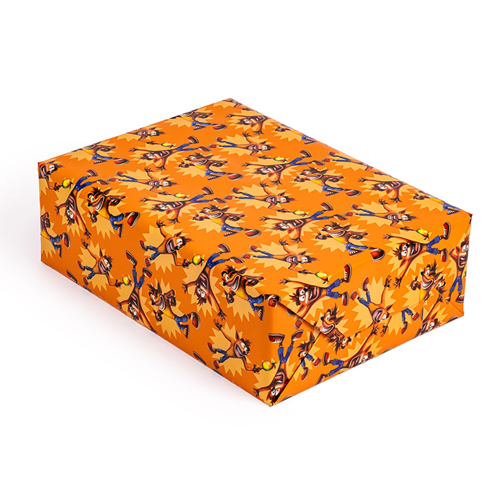 Crash Bandicoot - Crash and Wumpa Fruit Wrapping Paper - Packshot 2
