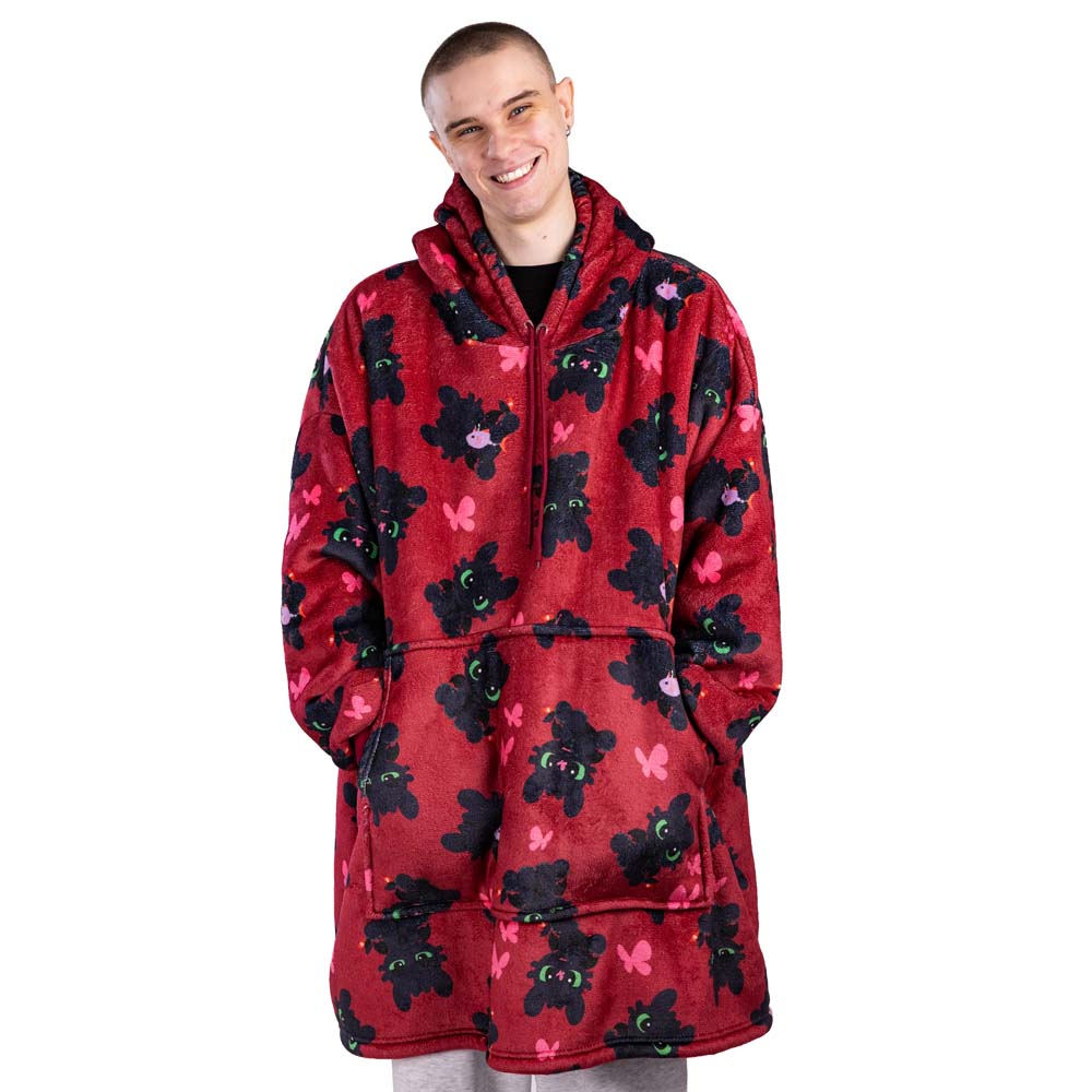 How to Train Your Dragon - Toothless Chibi Oversized Blanket Hoodie - Packshot 4