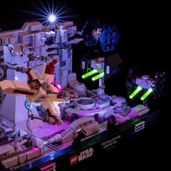 Light My Bricks - Star Wars - Death Star Trench Run Diorama (LEGO #75329) Light Kit - Packshot 5