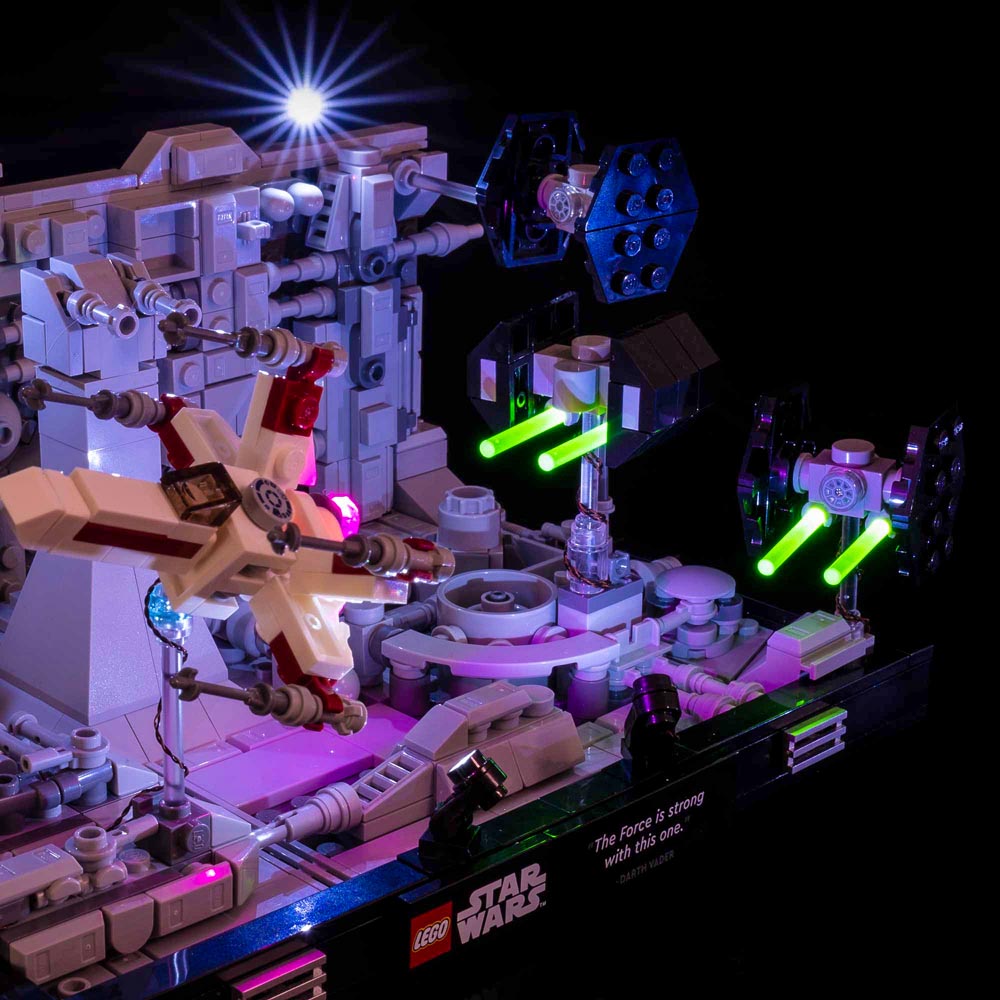Light My Bricks - Star Wars - Death Star Trench Run Diorama (LEGO #75329) Light Kit - Packshot 5