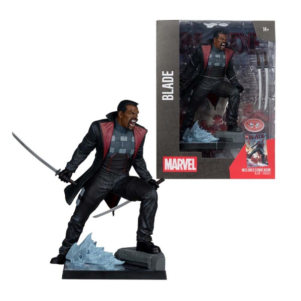 Marvel - Blade (Blade #1) Red Platinum Edition 1/6 Scale Figure with Comic Book - Packshot 2