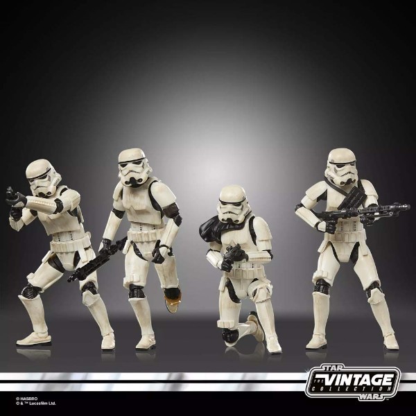 Star Wars - The Mandalorian and Grogu - The Vintage Collection - Imperial Remnant Stormtrooper Action Figure 4-Pack - Packshot 2