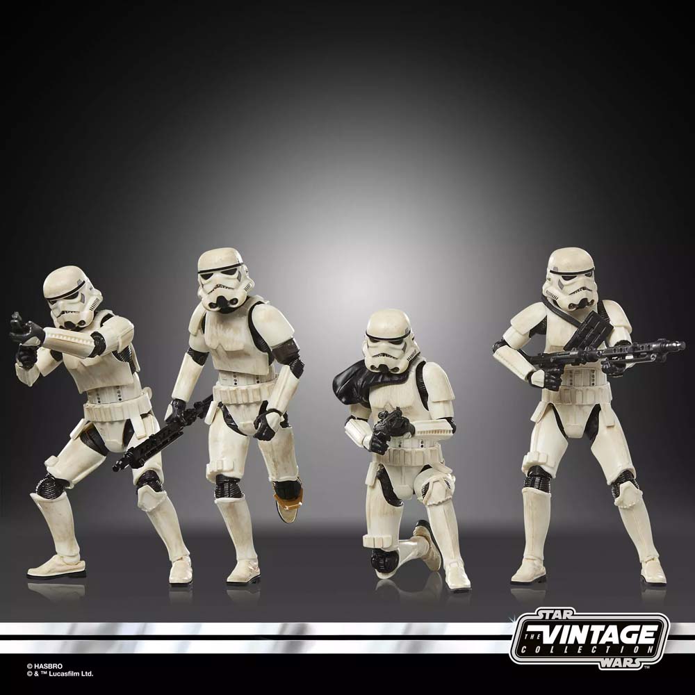 Star Wars - The Mandalorian and Grogu - The Vintage Collection - Imperial Remnant Stormtrooper Action Figure 4-Pack - Packshot 2